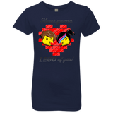 T-Shirts Midnight Navy / YXS Never LEGO of You Girls Premium T-Shirt