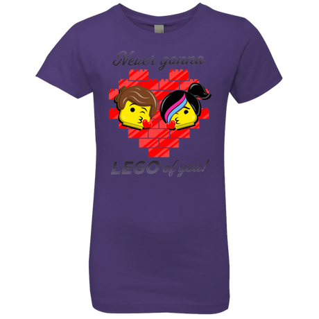 T-Shirts Purple Rush / YXS Never LEGO of You Girls Premium T-Shirt