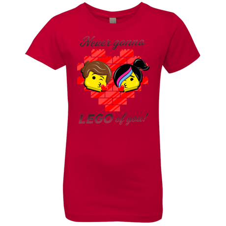 T-Shirts Red / YXS Never LEGO of You Girls Premium T-Shirt