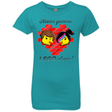 T-Shirts Tahiti Blue / YXS Never LEGO of You Girls Premium T-Shirt