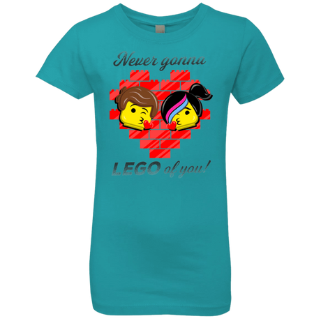 T-Shirts Tahiti Blue / YXS Never LEGO of You Girls Premium T-Shirt