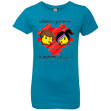 T-Shirts Turquoise / YXS Never LEGO of You Girls Premium T-Shirt