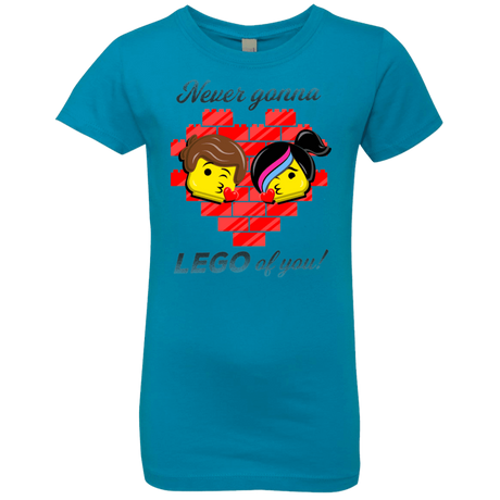 T-Shirts Turquoise / YXS Never LEGO of You Girls Premium T-Shirt