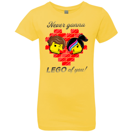 T-Shirts Vibrant Yellow / YXS Never LEGO of You Girls Premium T-Shirt