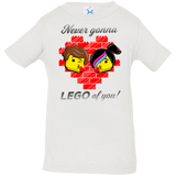 T-Shirts White / 6 Months Never LEGO of You Infant Premium T-Shirt