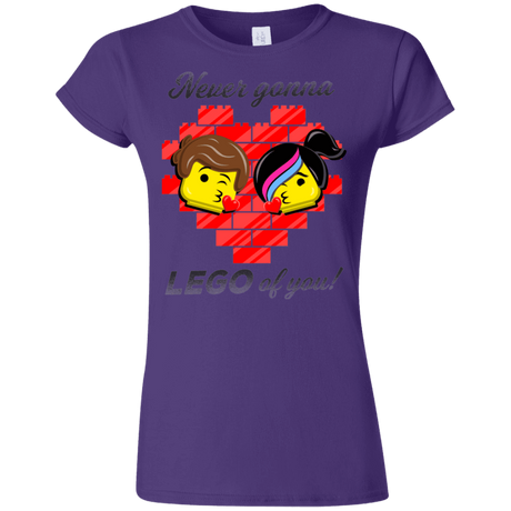 T-Shirts Purple / S Never LEGO of You Junior Slimmer-Fit T-Shirt