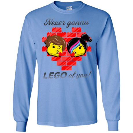 T-Shirts Carolina Blue / S Never LEGO of You Men's Long Sleeve T-Shirt