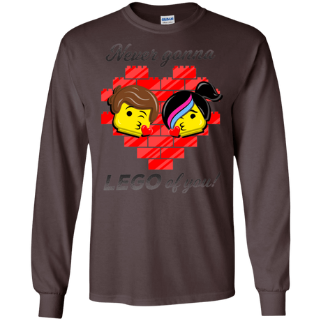 T-Shirts Dark Chocolate / S Never LEGO of You Men's Long Sleeve T-Shirt