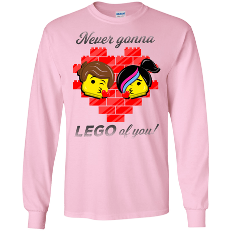 T-Shirts Light Pink / S Never LEGO of You Men's Long Sleeve T-Shirt