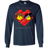 T-Shirts Navy / S Never LEGO of You Men's Long Sleeve T-Shirt