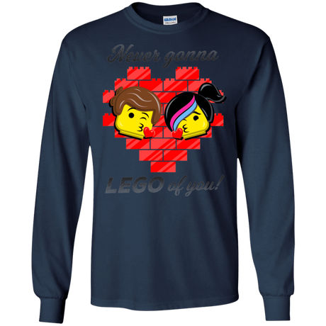 T-Shirts Navy / S Never LEGO of You Men's Long Sleeve T-Shirt