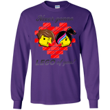 T-Shirts Purple / S Never LEGO of You Men's Long Sleeve T-Shirt