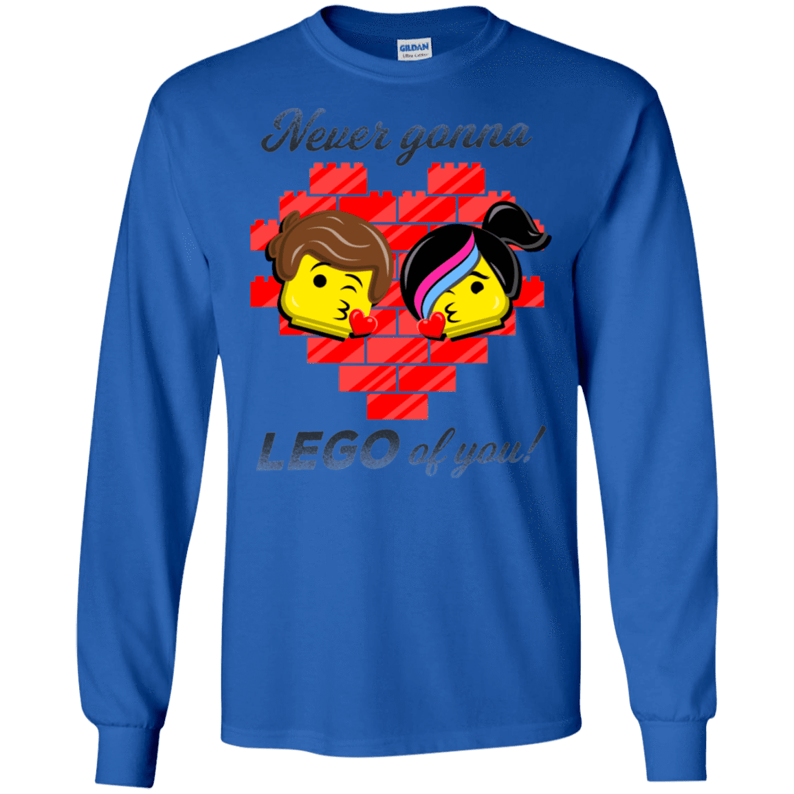 T-Shirts Royal / S Never LEGO of You Men's Long Sleeve T-Shirt
