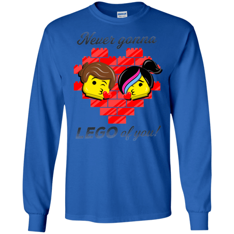 T-Shirts Royal / S Never LEGO of You Men's Long Sleeve T-Shirt