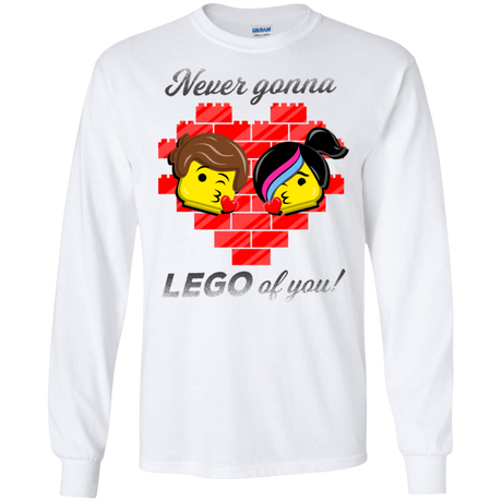 T-Shirts White / S Never LEGO of You Men's Long Sleeve T-Shirt