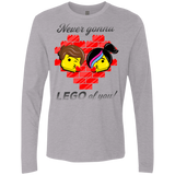 T-Shirts Heather Grey / S Never LEGO of You Men's Premium Long Sleeve