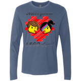 T-Shirts Indigo / S Never LEGO of You Men's Premium Long Sleeve