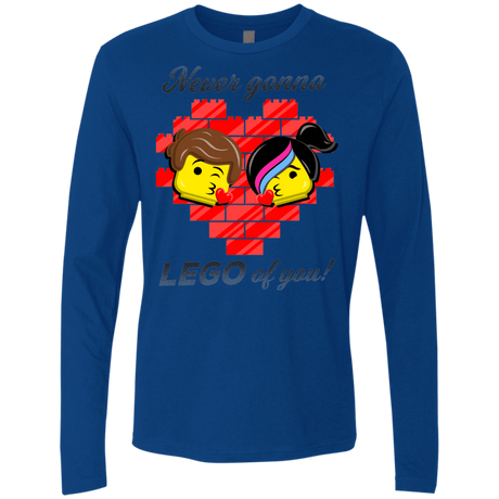 T-Shirts Royal / S Never LEGO of You Men's Premium Long Sleeve