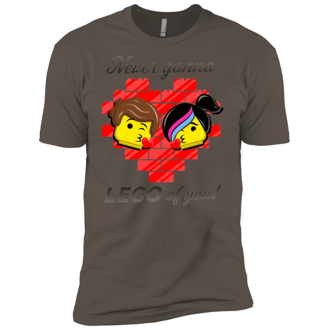 T-Shirts Warm Grey / X-Small Never LEGO of You Men's Premium T-Shirt