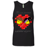 T-Shirts Black / S Never LEGO of You Men's Premium Tank Top