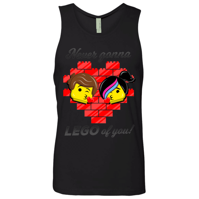 T-Shirts Black / S Never LEGO of You Men's Premium Tank Top