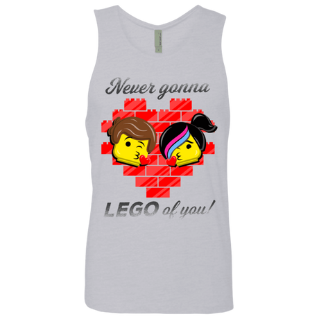 T-Shirts Heather Grey / S Never LEGO of You Men's Premium Tank Top