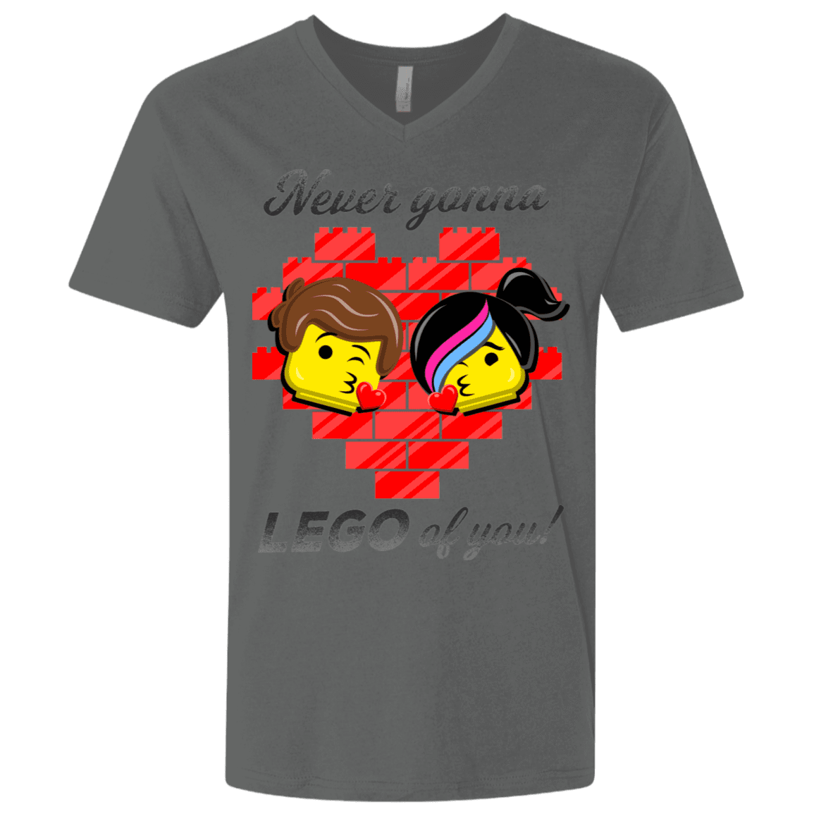 T-Shirts Heavy Metal / X-Small Never LEGO of You Men's Premium V-Neck