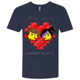 T-Shirts Midnight Navy / X-Small Never LEGO of You Men's Premium V-Neck