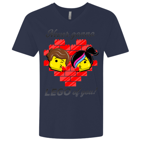 T-Shirts Midnight Navy / X-Small Never LEGO of You Men's Premium V-Neck