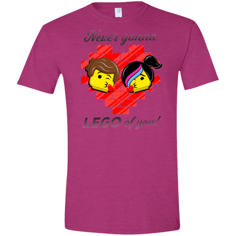 T-Shirts Antique Heliconia / S Never LEGO of You Men's Semi-Fitted Softstyle