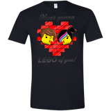 T-Shirts Black / X-Small Never LEGO of You Men's Semi-Fitted Softstyle