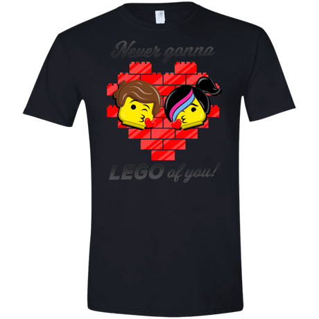 T-Shirts Black / X-Small Never LEGO of You Men's Semi-Fitted Softstyle