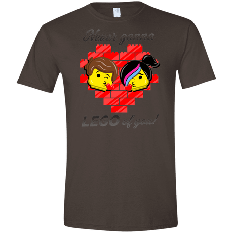 T-Shirts Dark Chocolate / S Never LEGO of You Men's Semi-Fitted Softstyle