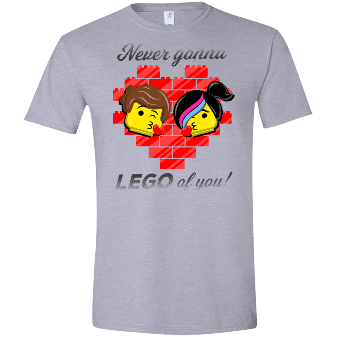 T-Shirts Sport Grey / X-Small Never LEGO of You Men's Semi-Fitted Softstyle