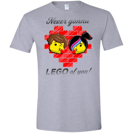 T-Shirts Sport Grey / X-Small Never LEGO of You Men's Semi-Fitted Softstyle