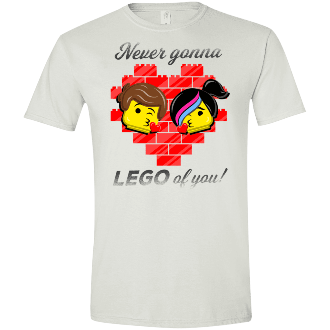 T-Shirts White / X-Small Never LEGO of You Men's Semi-Fitted Softstyle