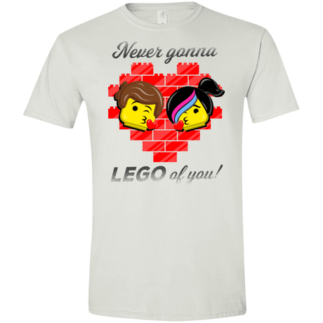 T-Shirts White / X-Small Never LEGO of You Men's Semi-Fitted Softstyle