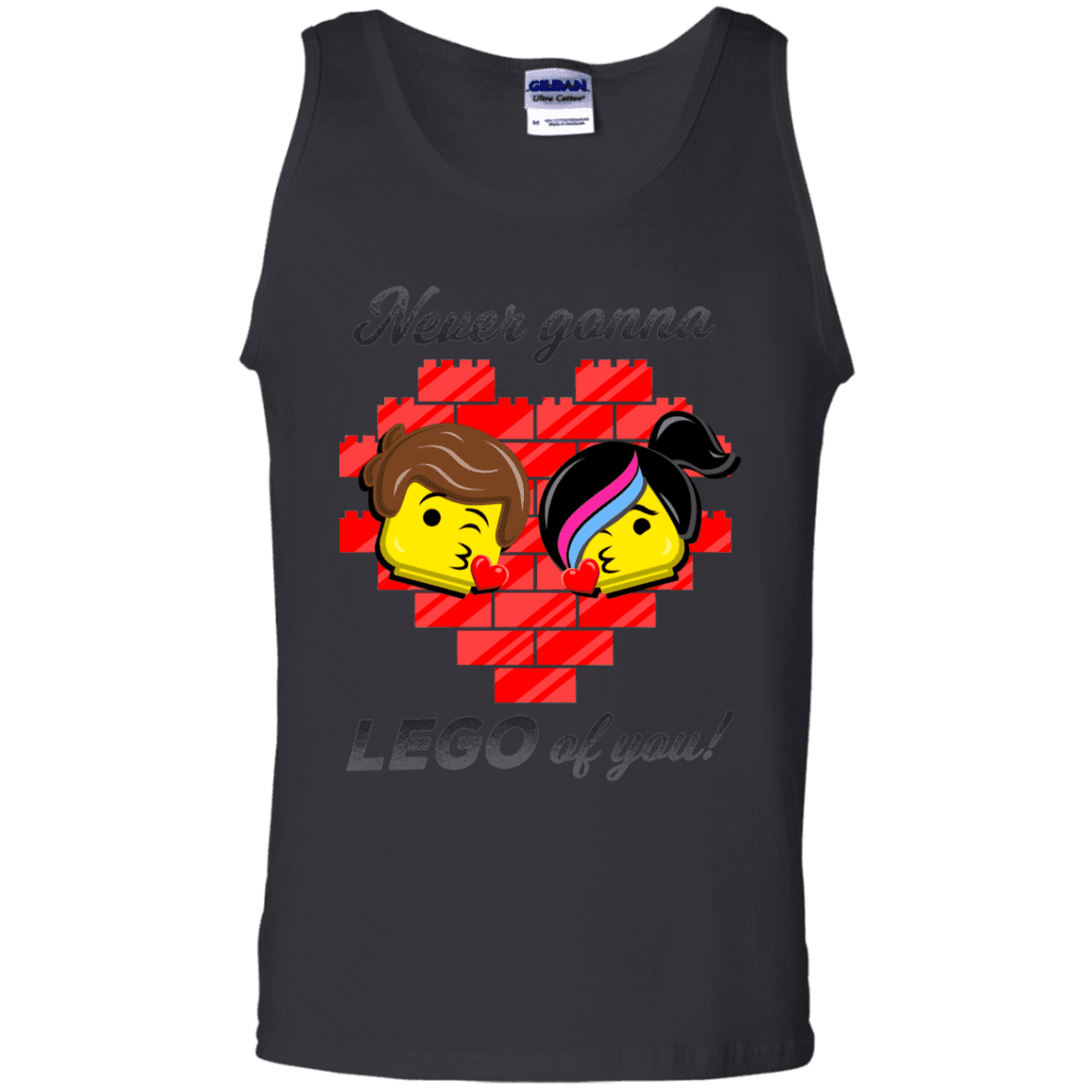 T-Shirts Black / S Never LEGO of You Men's Tank Top