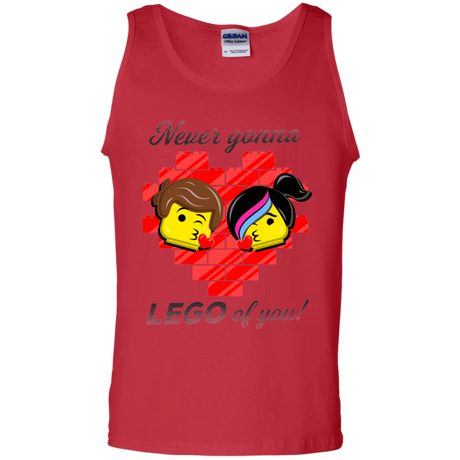 T-Shirts Red / S Never LEGO of You Men's Tank Top
