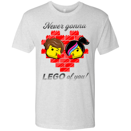T-Shirts Heather White / S Never LEGO of You Men's Triblend T-Shirt