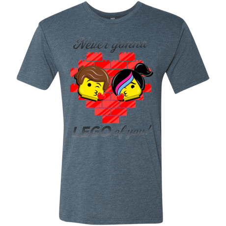 T-Shirts Indigo / S Never LEGO of You Men's Triblend T-Shirt