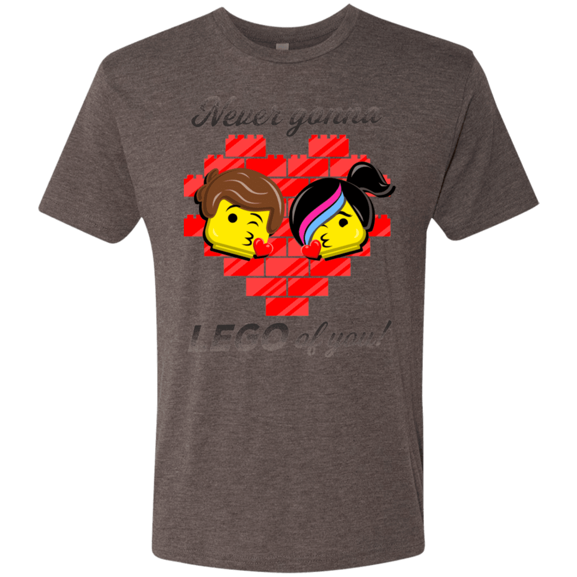 T-Shirts Macchiato / S Never LEGO of You Men's Triblend T-Shirt
