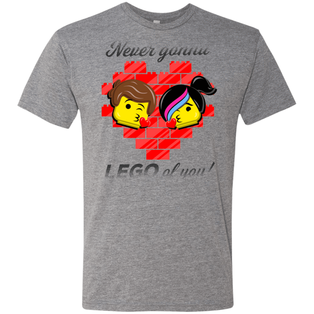 T-Shirts Premium Heather / S Never LEGO of You Men's Triblend T-Shirt