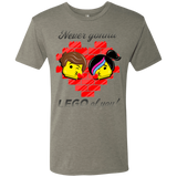 T-Shirts Venetian Grey / S Never LEGO of You Men's Triblend T-Shirt