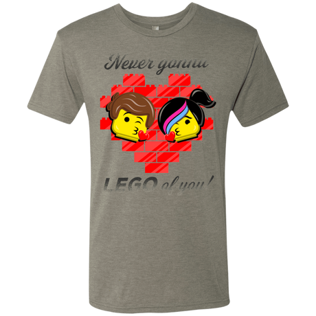 T-Shirts Venetian Grey / S Never LEGO of You Men's Triblend T-Shirt