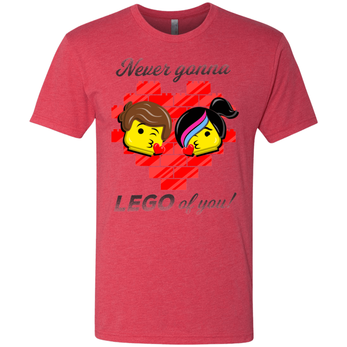 T-Shirts Vintage Red / S Never LEGO of You Men's Triblend T-Shirt