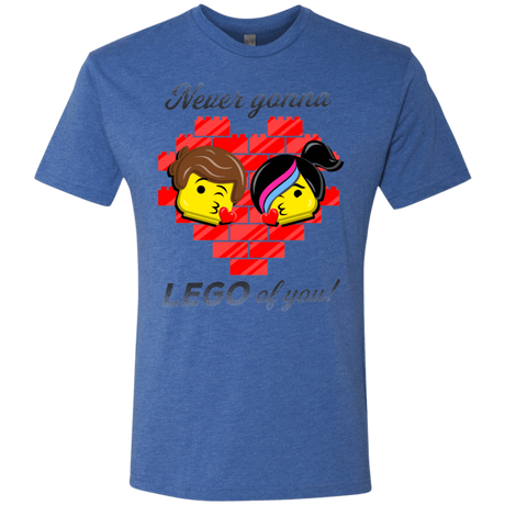 T-Shirts Vintage Royal / S Never LEGO of You Men's Triblend T-Shirt