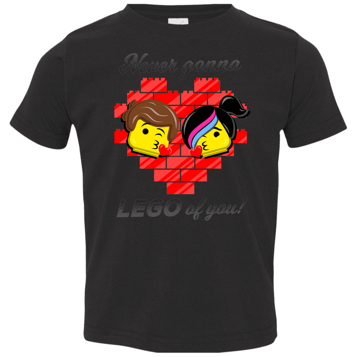 T-Shirts Black / 2T Never LEGO of You Toddler Premium T-Shirt