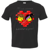 T-Shirts Black / 2T Never LEGO of You Toddler Premium T-Shirt