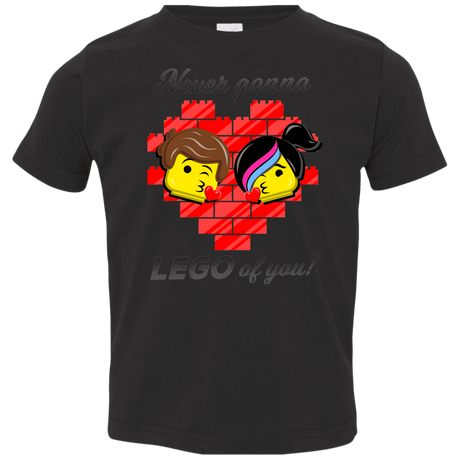 T-Shirts Black / 2T Never LEGO of You Toddler Premium T-Shirt